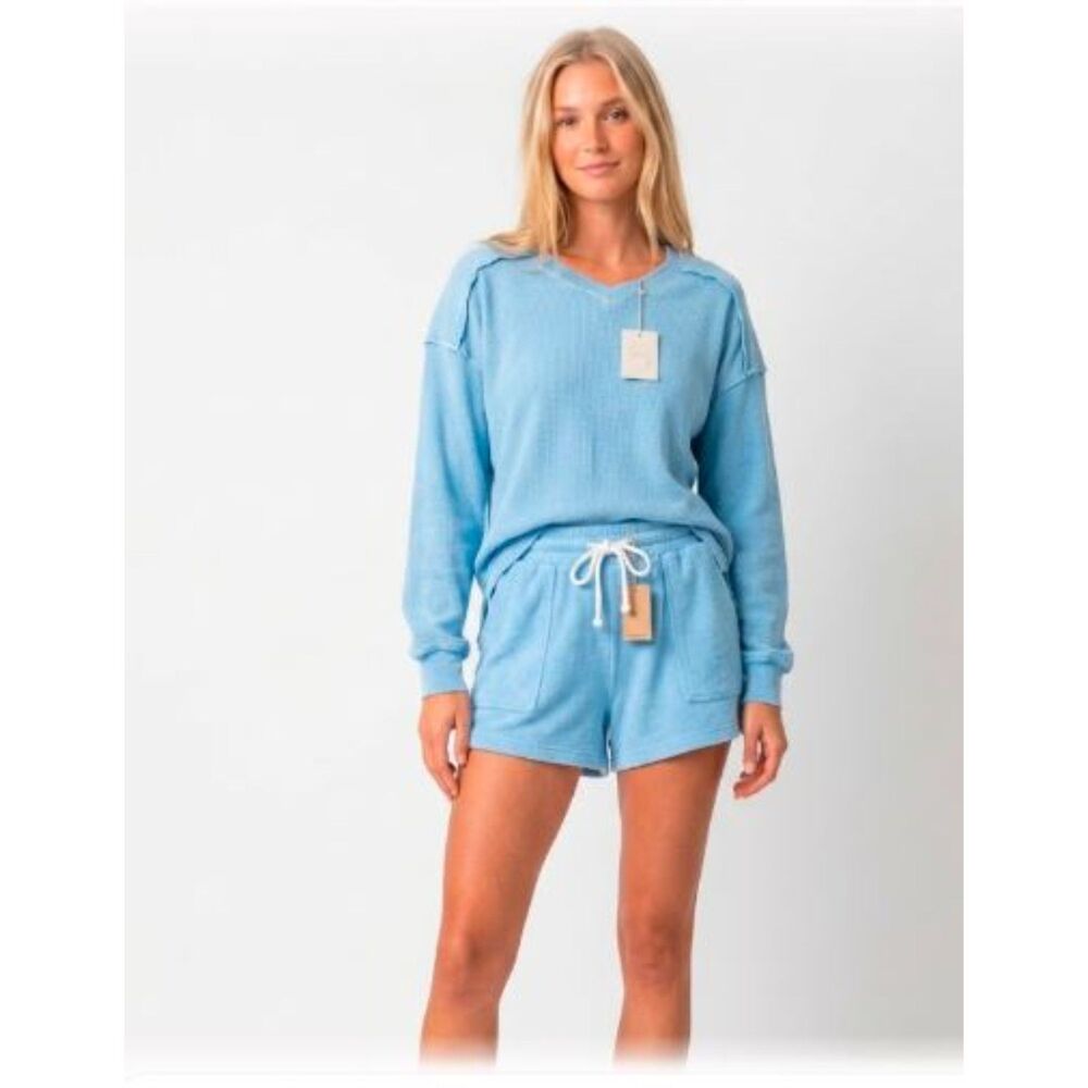 Grey State Rayne Shorts and Long Sleeve Top Sz 0 NWT 158